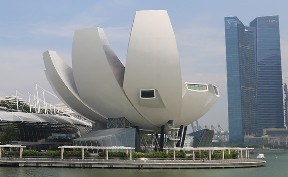 Die Marina Bay von Singapur